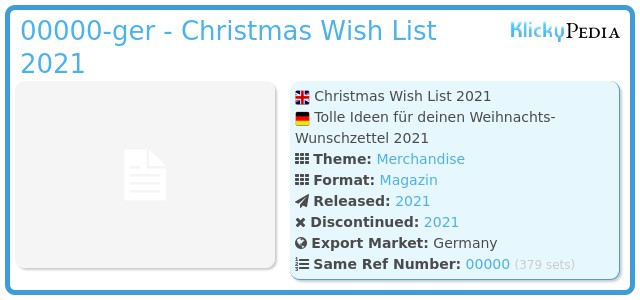 Playmobil 00000-ger - Christmas Wish List 2021