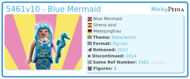 Playmobil 5461v10 - Blue Mermaid