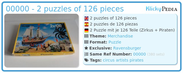 Playmobil 0000 - 2 puzzles of 126 pieces