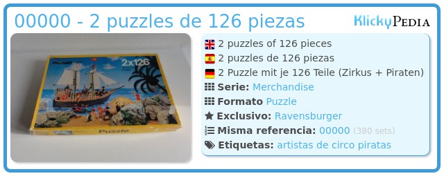 Playmobil 0000 - 2 puzzles de 126 piezas