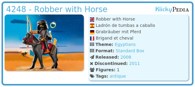 Playmobil 4248 - Robber with Horse