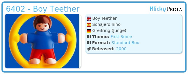 Playmobil 6402 - Boy Teether