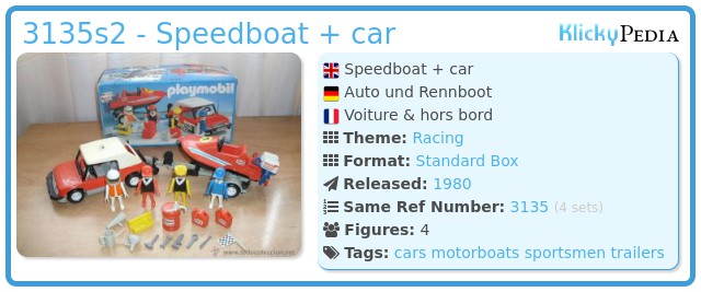 Playmobil 3135s2 - Speedboat + car