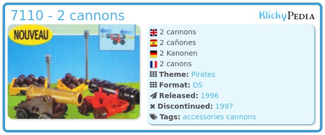 Playmobil 7110 - 2 cannons