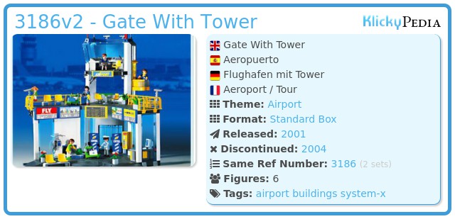 Playmobil 3186v2 - Gate With Tower