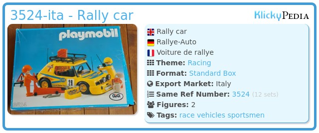 Playmobil 3524-ita - Rally car