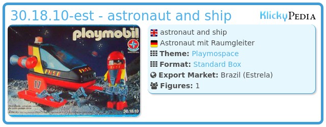 Playmobil 30.18.10-est - astronaut and ship