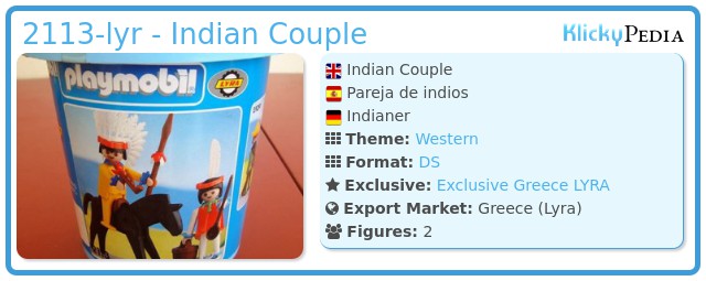 Playmobil 2113-lyr - Indian Couple