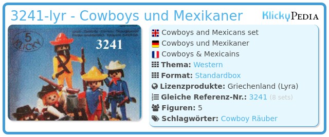 Playmobil 3241-lyr - Cowboys und Mexikaner