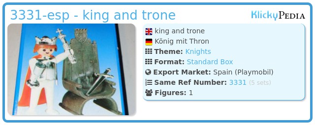 Playmobil 3331-esp - king and trone