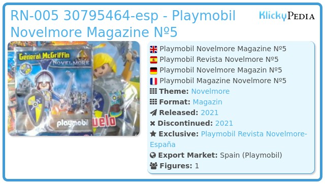 Playmobil RN-005 30795464-esp - Playmobil Novelmore Magazine Nº5