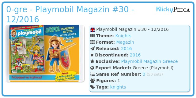 Playmobil 0-gre - Playmobil Magazin #30 - 12/2016