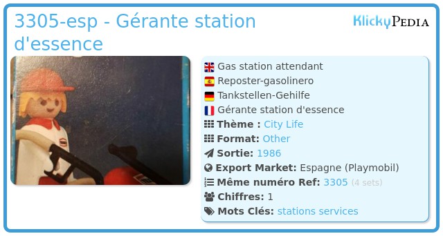Playmobil 3305-esp - Gas station attendant