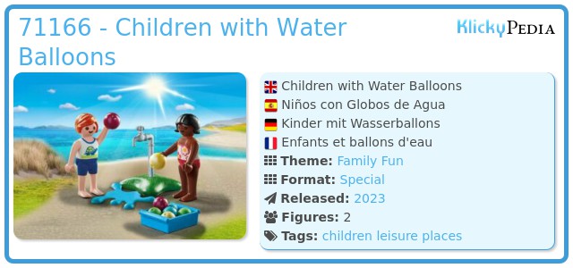 Playmobil 71166 - Children with Water Balloons