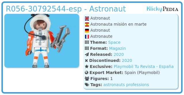 Playmobil R056-30792544-esp - Astronaut