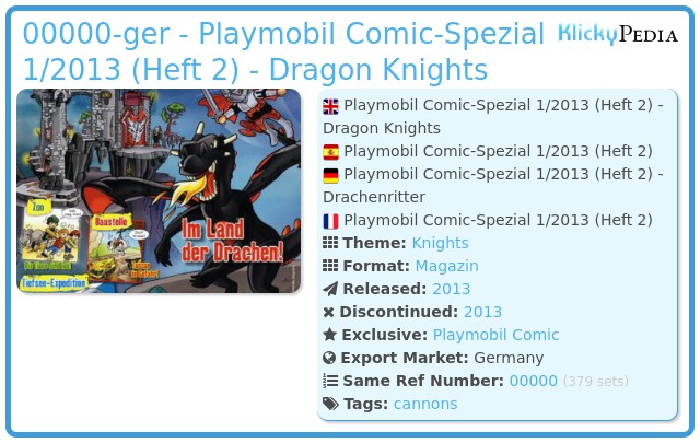 Playmobil 00000-ger - Playmobil Comic-Spezial 1/2013 (Heft 2) - Dragon Knights