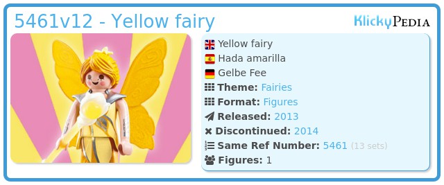 Playmobil 5461v12 - Yellow fairy