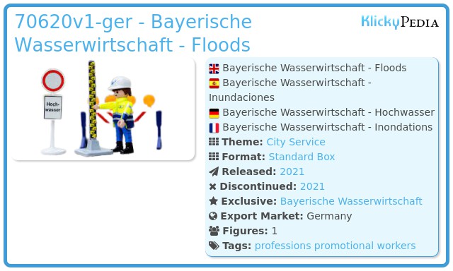 Playmobil 70620 - Hochwasser Bayerische Wasserwirtschaft