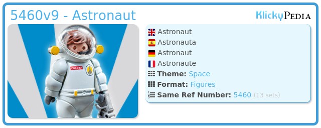 5460 RARO #03 ★PLAYMOBIL Personaje ASTRONAUTA Espacio Conductor AEE Space 