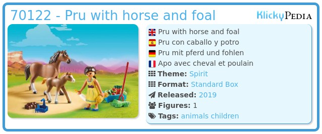 Playmobil 70122 - Pru with horse and foal