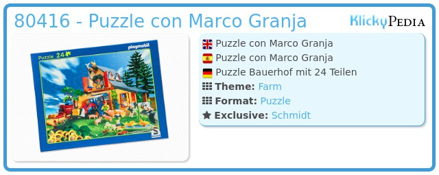 Playmobil 80416 - Puzzle con Marco Granja