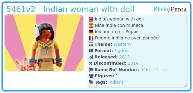Playmobil 5461v2 - Indian woman with doll