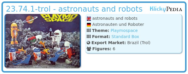 Playmobil 23.74.1-trol - astronauts and robots