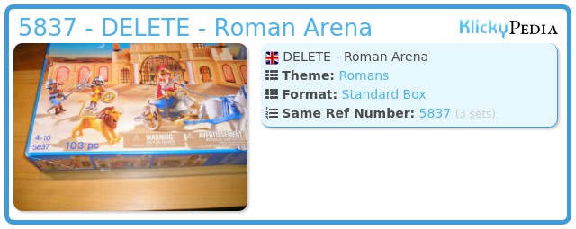 Playmobil 5837s2 - Roman Arena