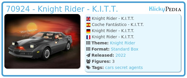 Playmobil 70924 - Knight Rider - K.I.T.T.