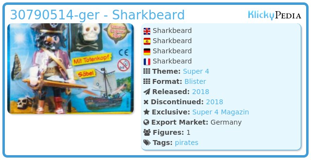Playmobil 30790514-ger - Sharkbeard