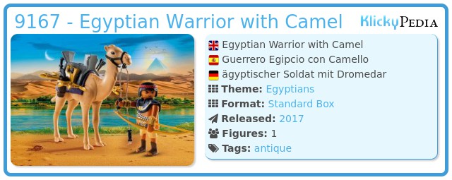 Playmobil 9167 - Egyptian Warrior with Camel
