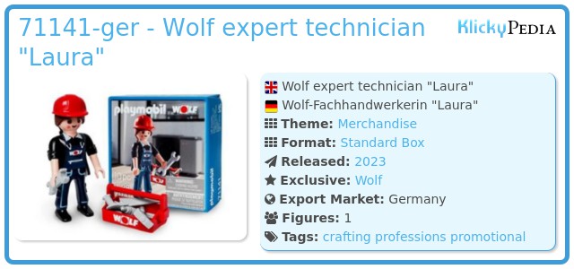 Playmobil 71141-ger - Wolf Mechanic