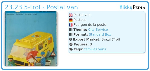 Playmobil 23.23.5-trol - Postal van