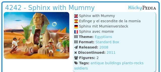 Playmobil 4242 - Sphinx with Mummy