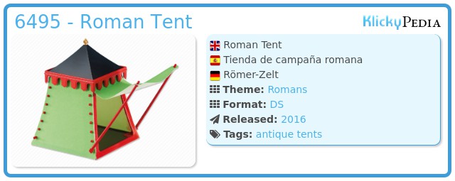 Playmobil 6495 - Roman Tent