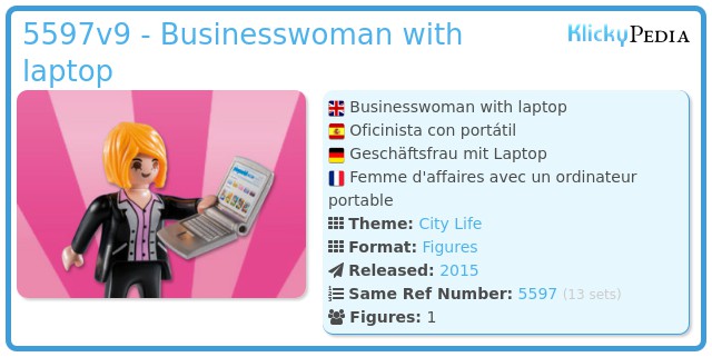 Playmobil 5597v9 - Businesswoman with laptop
