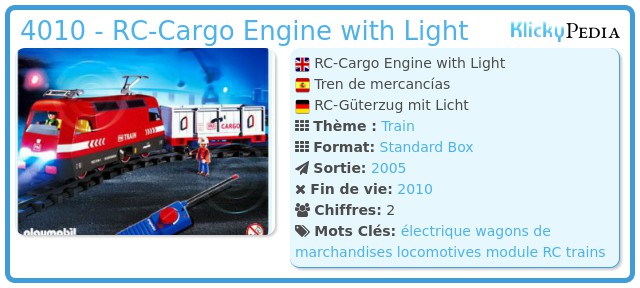 Playmobil 4010 - RC-Cargo Engine with Light