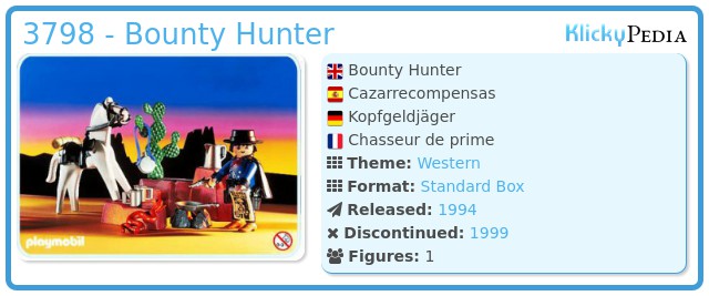 Playmobil 3798 - Bounty Hunter