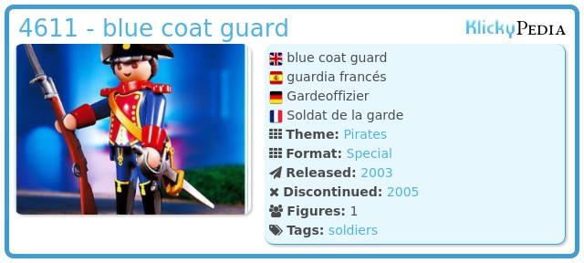 Playmobil 4611 - blue coat guard