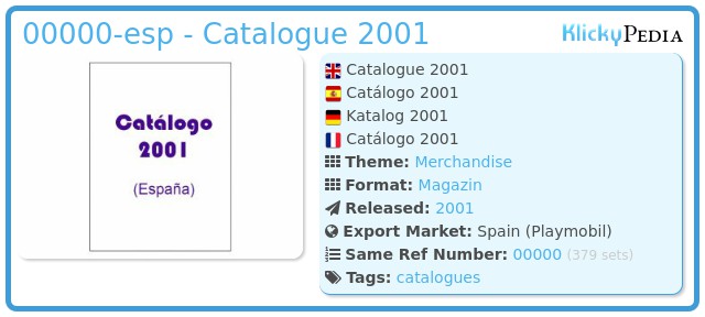Playmobil 00000-esp - Catalogue 2001
