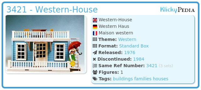 Playmobil 3421 - Western-House