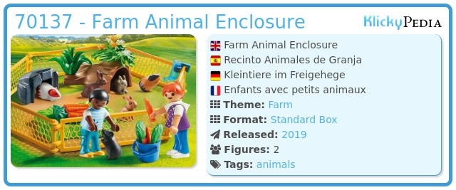 Playmobil 70137 - Farm Animal Enclosure