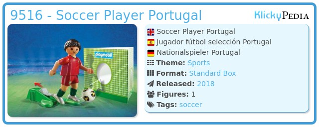 Playmobil 9516 - Soccer Player Portugal