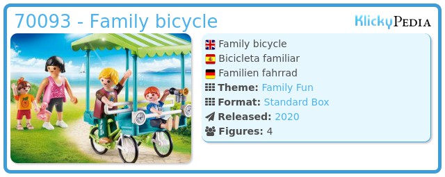 Playmobil 70093 - Family bicycle