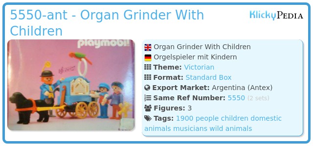 Playmobil 5550-ant - Organ Grinder With Children