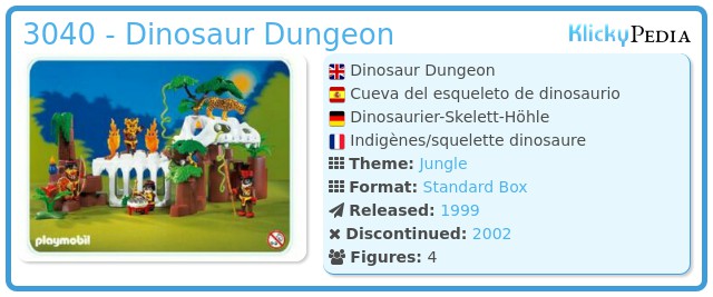Playmobil 3040 - Dinosaur Dungeon