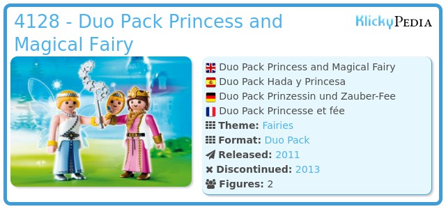 Playmobil 4128 - Duo Pack Princess and Magical Fairy