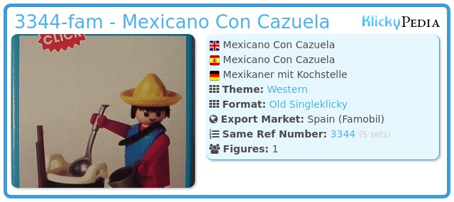 Playmobil 3344-fam - Mexicano Con Cazuela