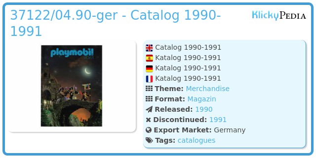 Playmobil 37122/04.90-ger - Catalog 1990-1991