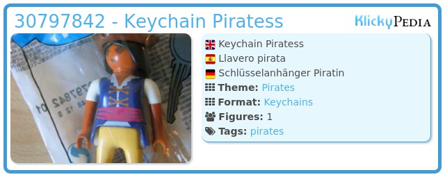 Playmobil 30797842 - Keychain Piratess